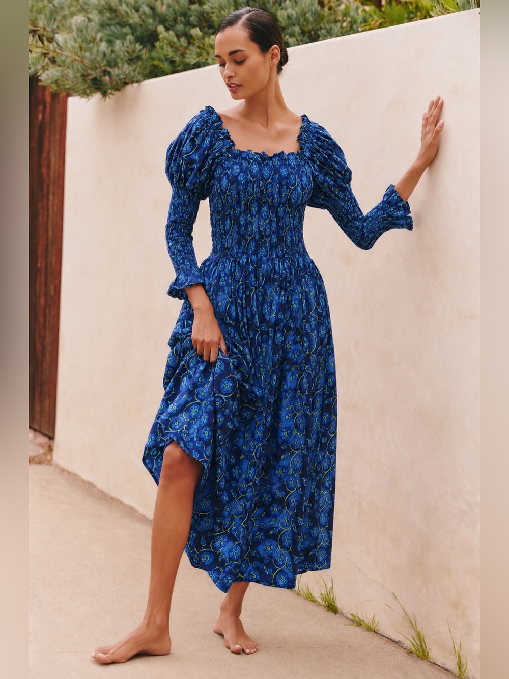 Ro’s Garden x Tuckernuck Jocelyn Puff Sleeve Maxi Dress - size xsmall - NWT